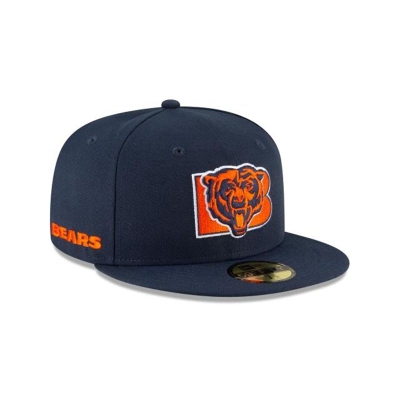 Chicago Bears Gorra | New Era NFL Logo Mix 59fifty Fitted Cap Mexico - Azules